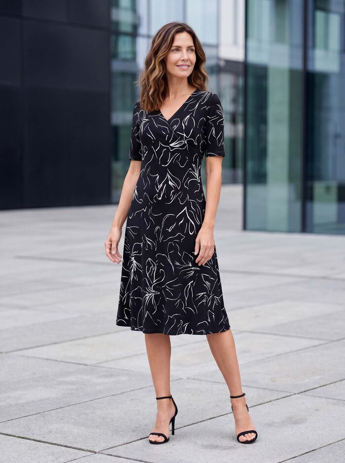 Kleid in Wickeloptik 